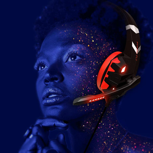 G9000MAX Gaming Headset Over Ear Earphone w/Mic Volume Control for PS4 Red