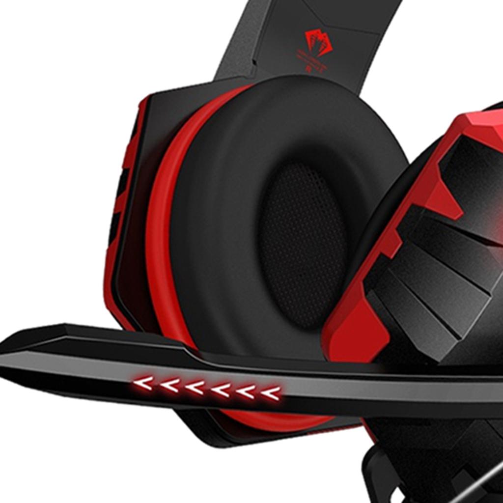 G9000MAX Gaming Headset Over Ear Earphone w/Mic Volume Control for PS4 Red