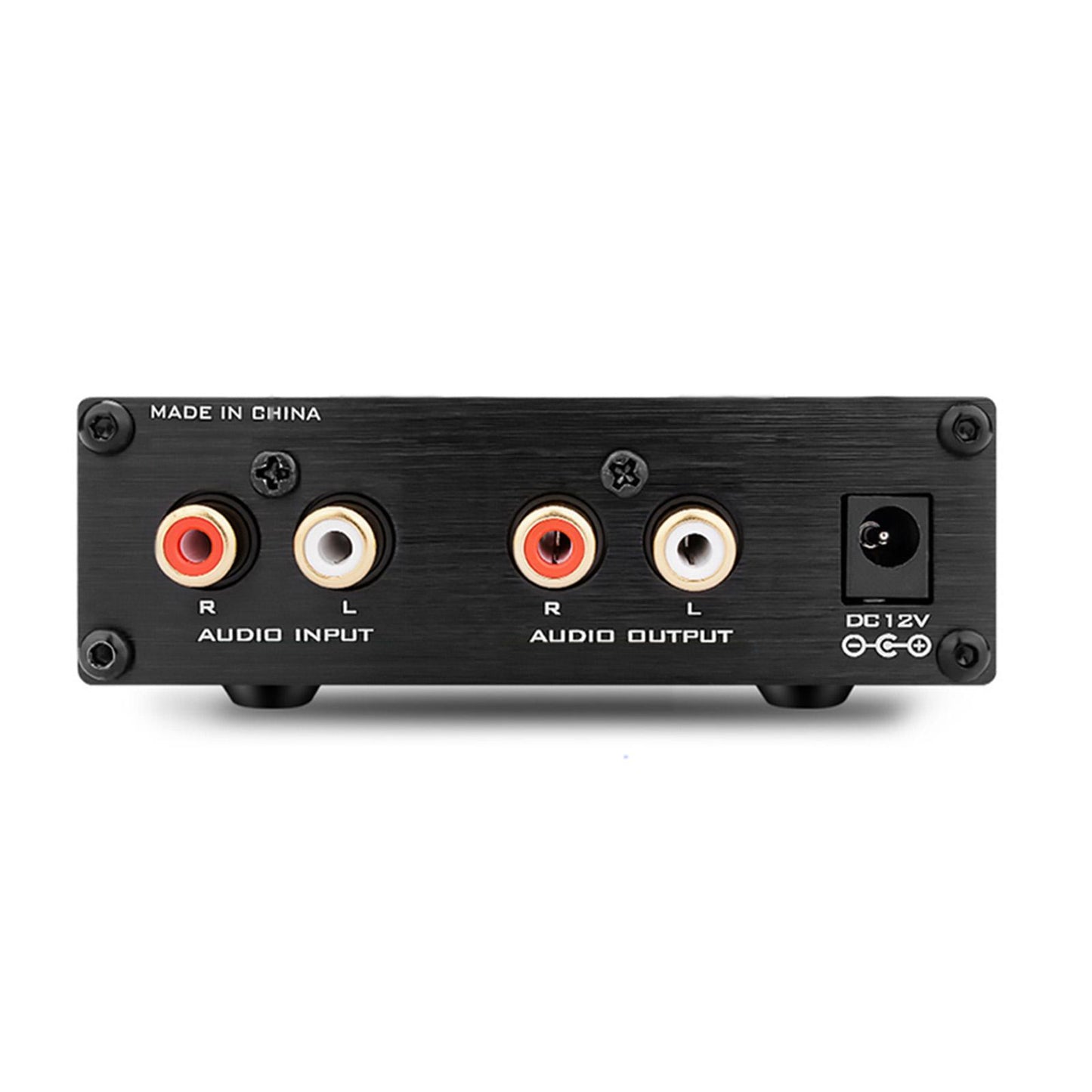 Vacuum Tube Preamplifier 6K4 Mini Electronic for Home Audio Player  Black