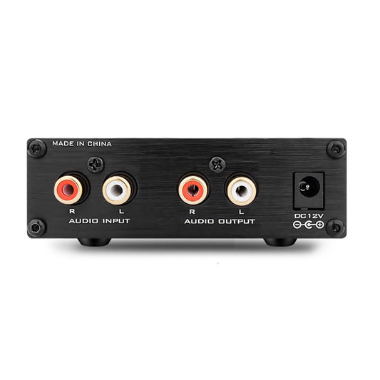 Vacuum Tube Preamplifier 6K4 Mini Electronic for Home Audio Player  Black