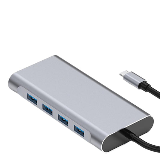 11 in 1 USB C Hub 4 USB 3.0 Ports SD TF Card Reader for MacBook Pro Phones