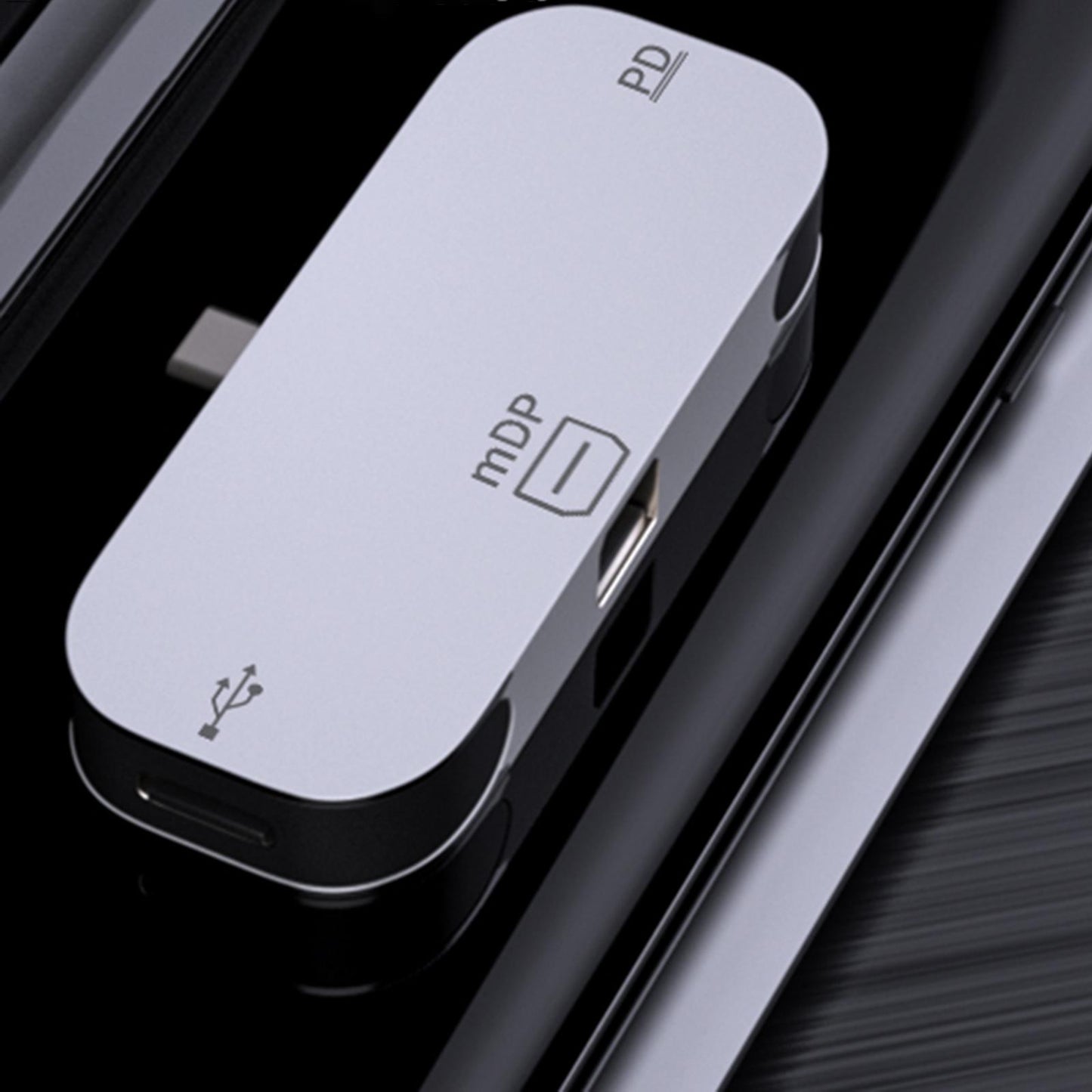 3 in1 Docking Station Type-C DP PD Charging Port Adapter Laptop Computer miniDP PD USB2.0A E