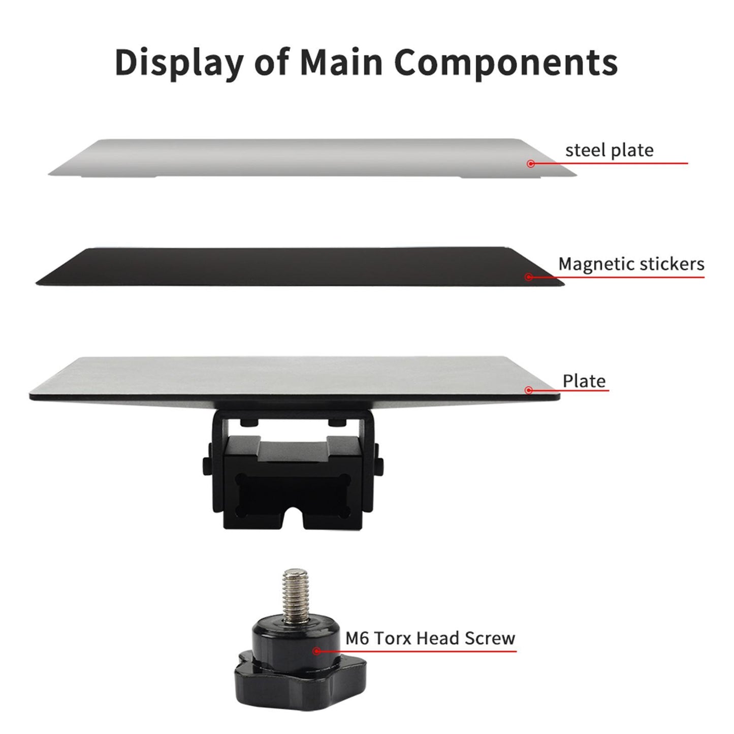 Photon UV 3D Printing Hotbed Platform Components 3D Printer Parts LD-002H
