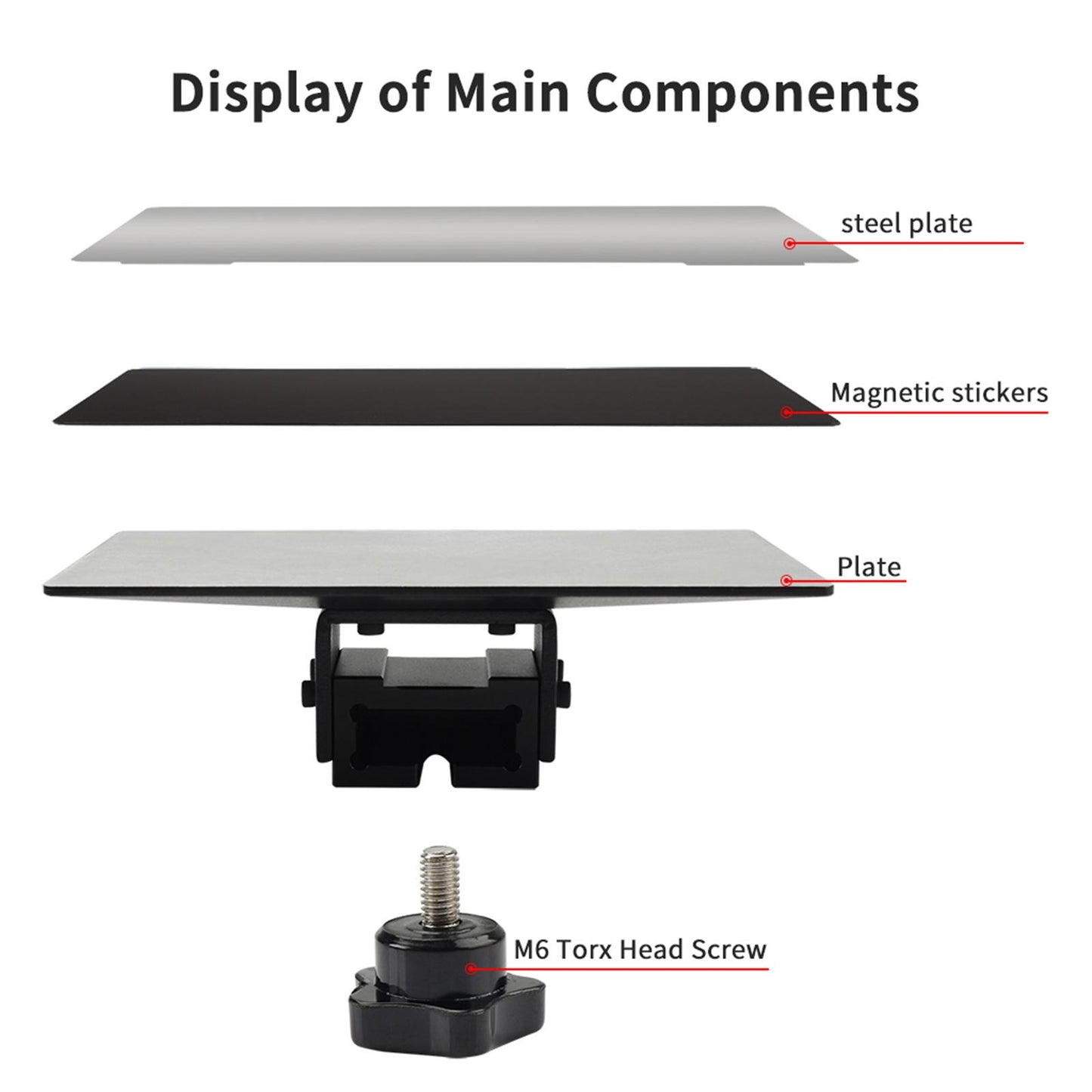 Photon UV 3D Printing Hotbed Platform Components 3D Printer Parts LD-002R