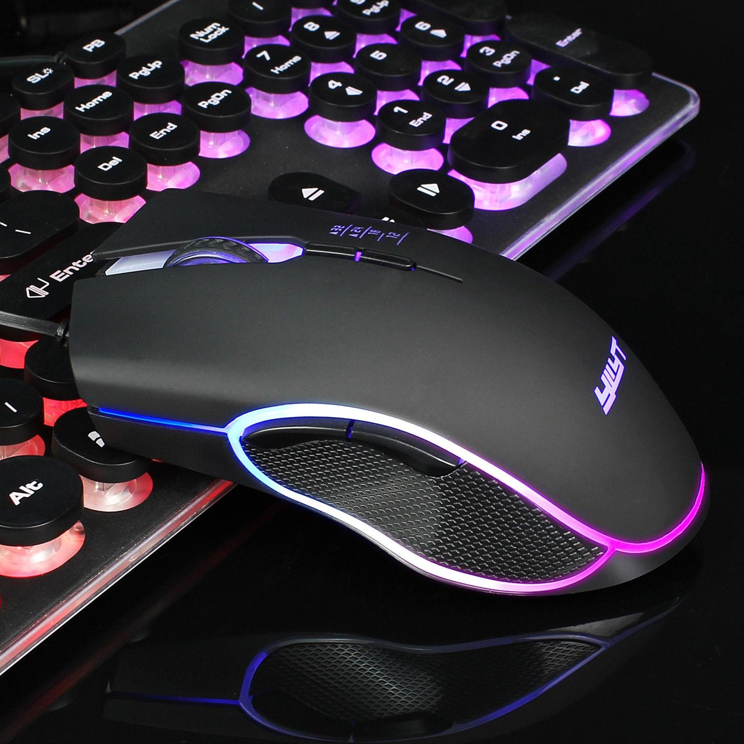 Wired Gaming Mouse with Backlights for Computer Desktop Notebook 7 Buttons