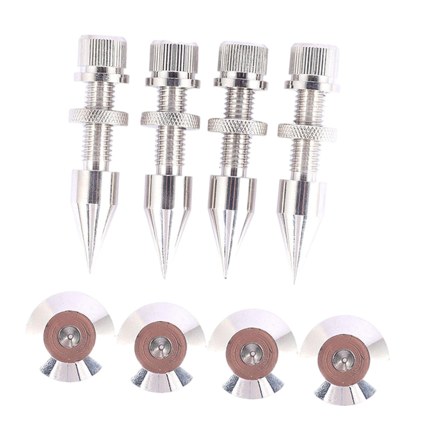 4PCS Speakers Spikes Mount Loudspeaker Nails Pads Shoes DVD Player Amplifier