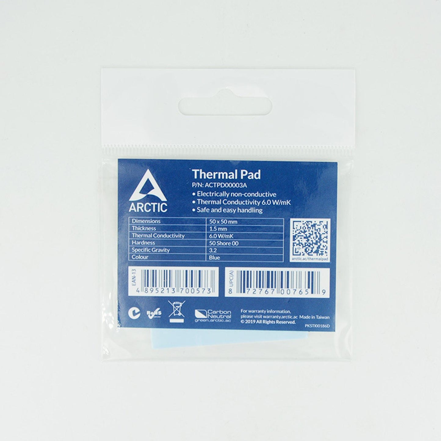 Silicone Thermal Pad 6.0 W/mK for CPU Coolers LED Cooler 50x50x1.5 mm