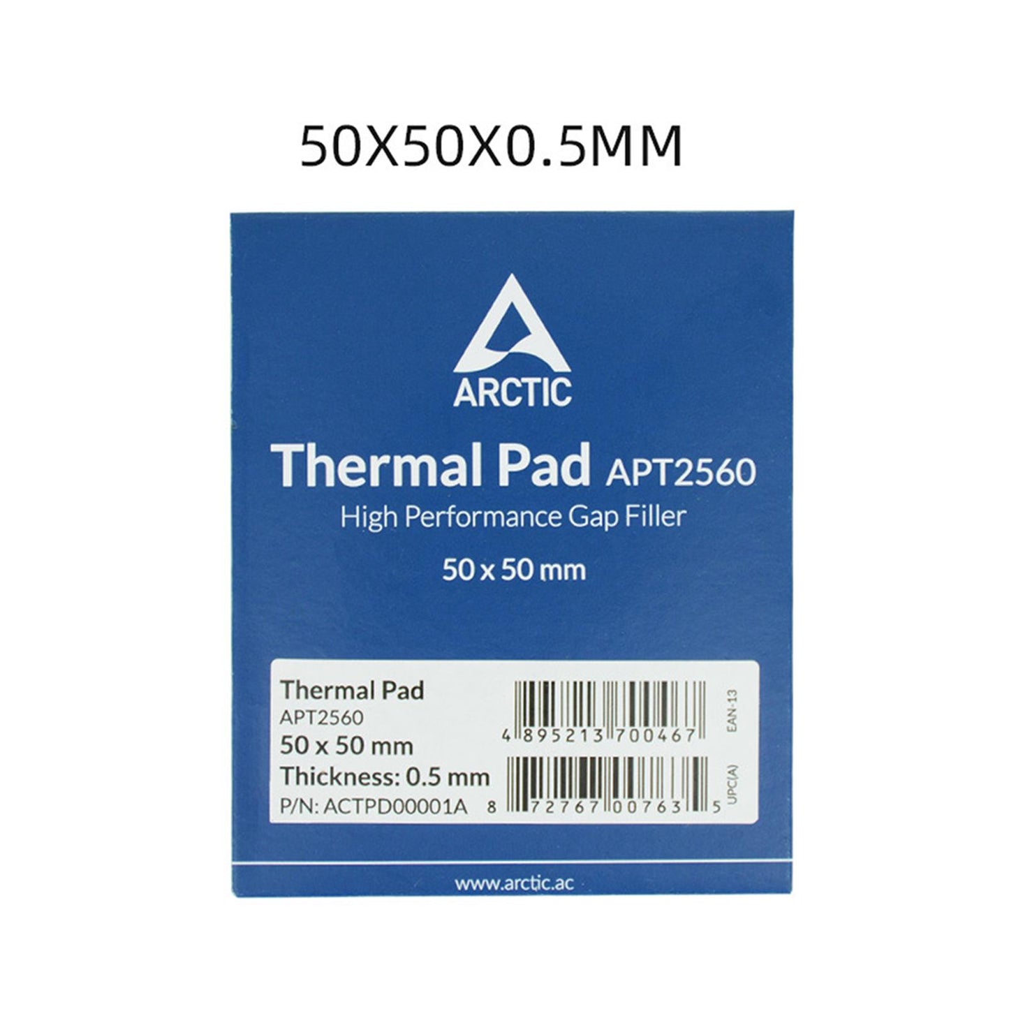 Silicone Thermal Pad 6.0 W/mK for CPU Coolers LED Cooler 50x50x0.5 mm