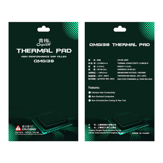 CPU Thermal Pad Insulated Heat Resistant GPU Memory Heat Sink 90x60x1.5mm