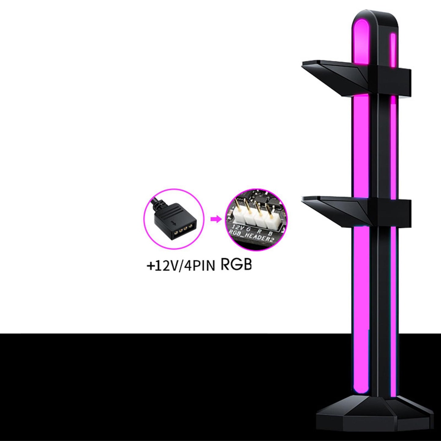 RGB ARGB GPU Holder 5V/12V Graphics Card GPU Bracket Video Card Holder 12V 4Pin