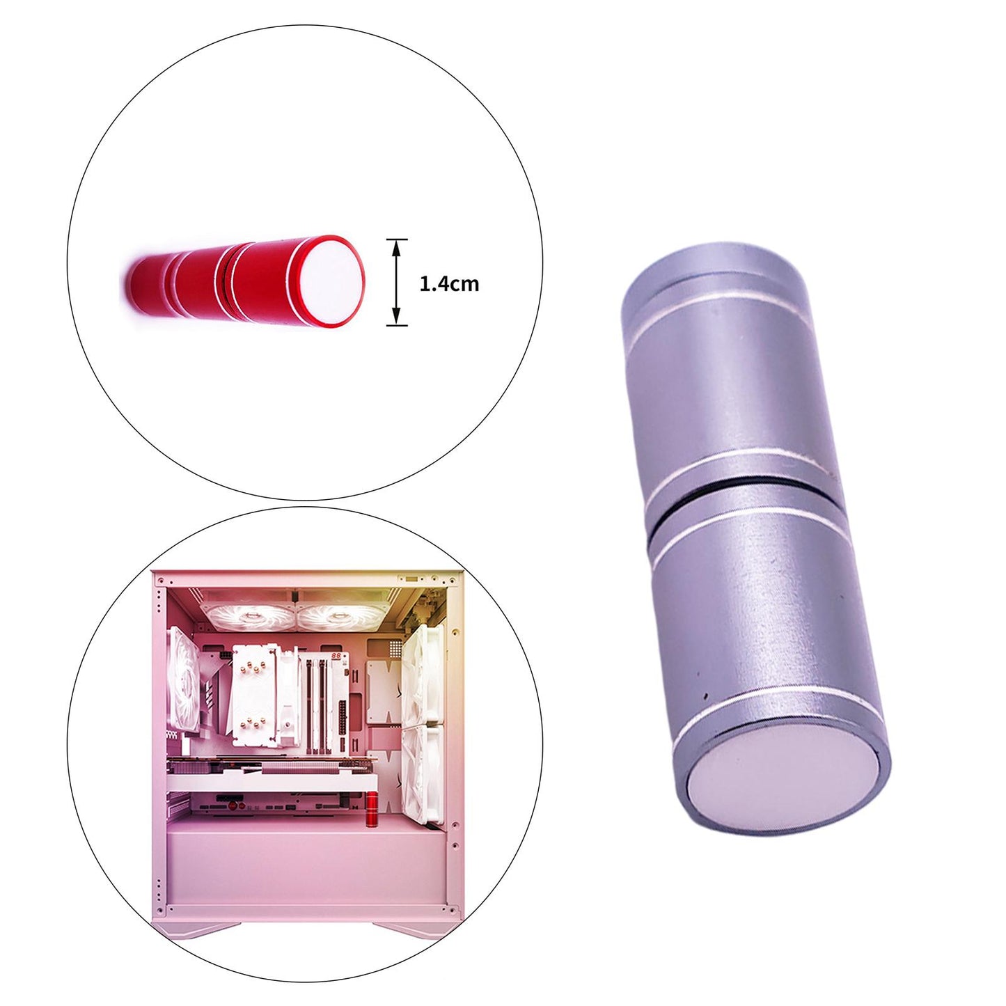 Adjustable Graphics Card GPU Brace Support Video Card Sag Holder Aluminum Silver Short