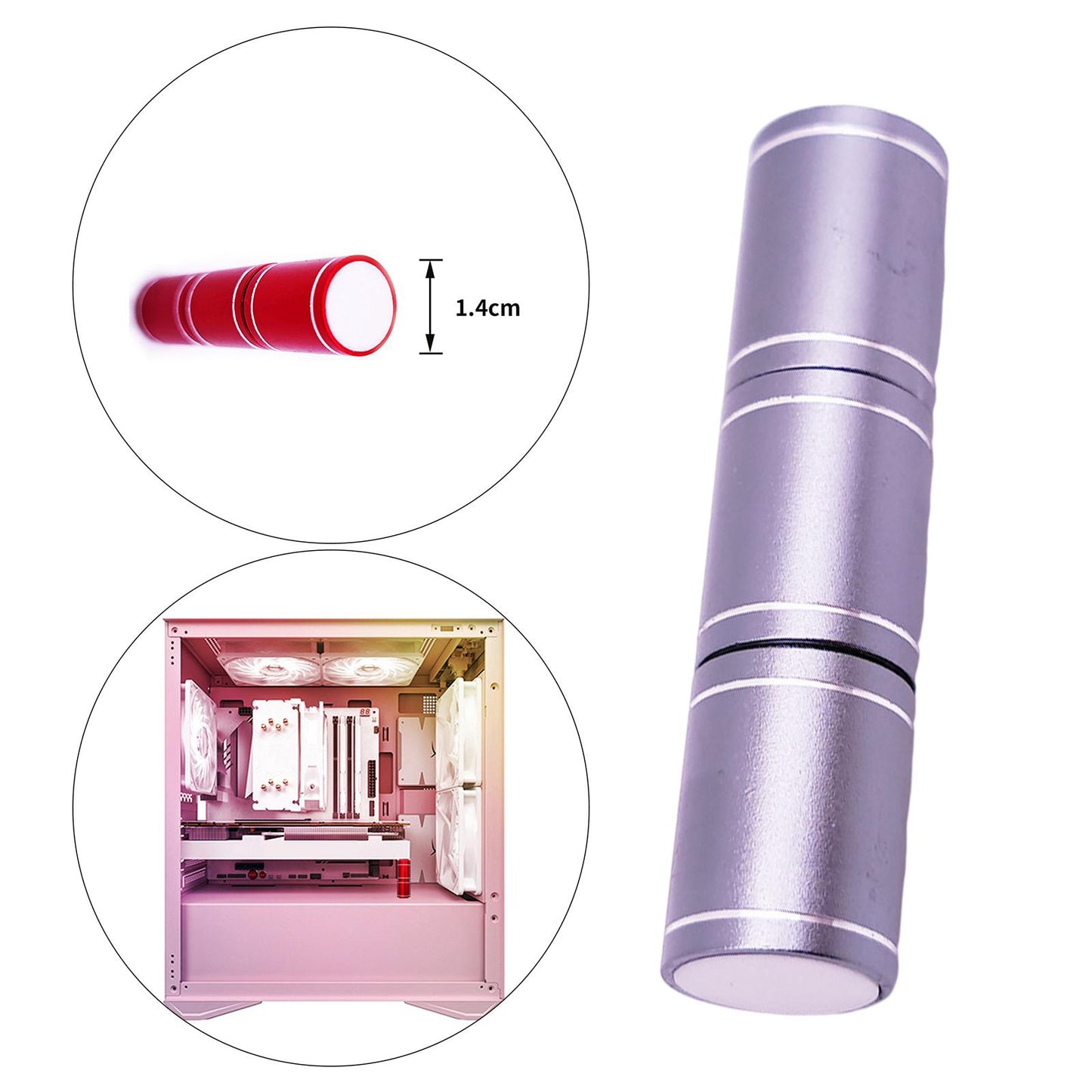 Adjustable Graphics Card GPU Brace Support Video Card Sag Holder Aluminum Silver Long