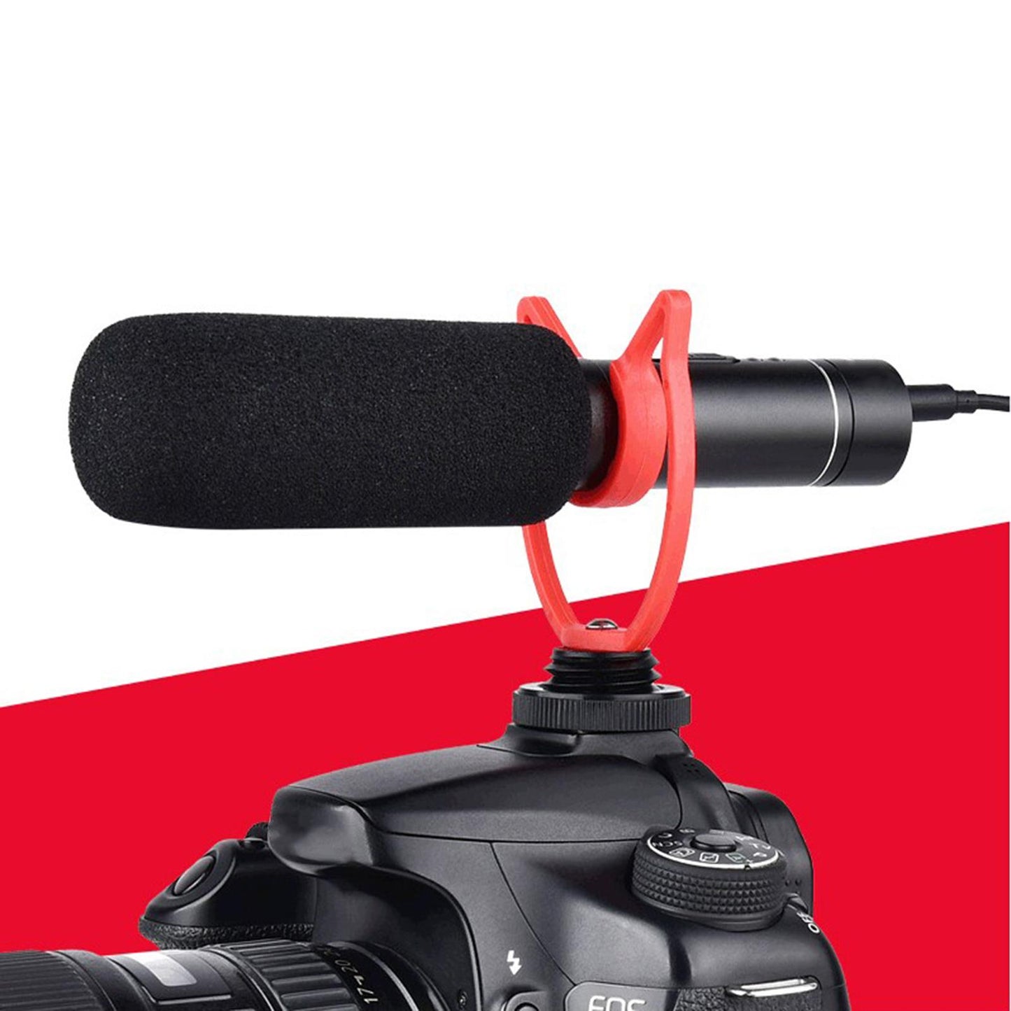 Shotgun Microphone Phone Video Fit for Camera Smartphone Desktop Camcorder