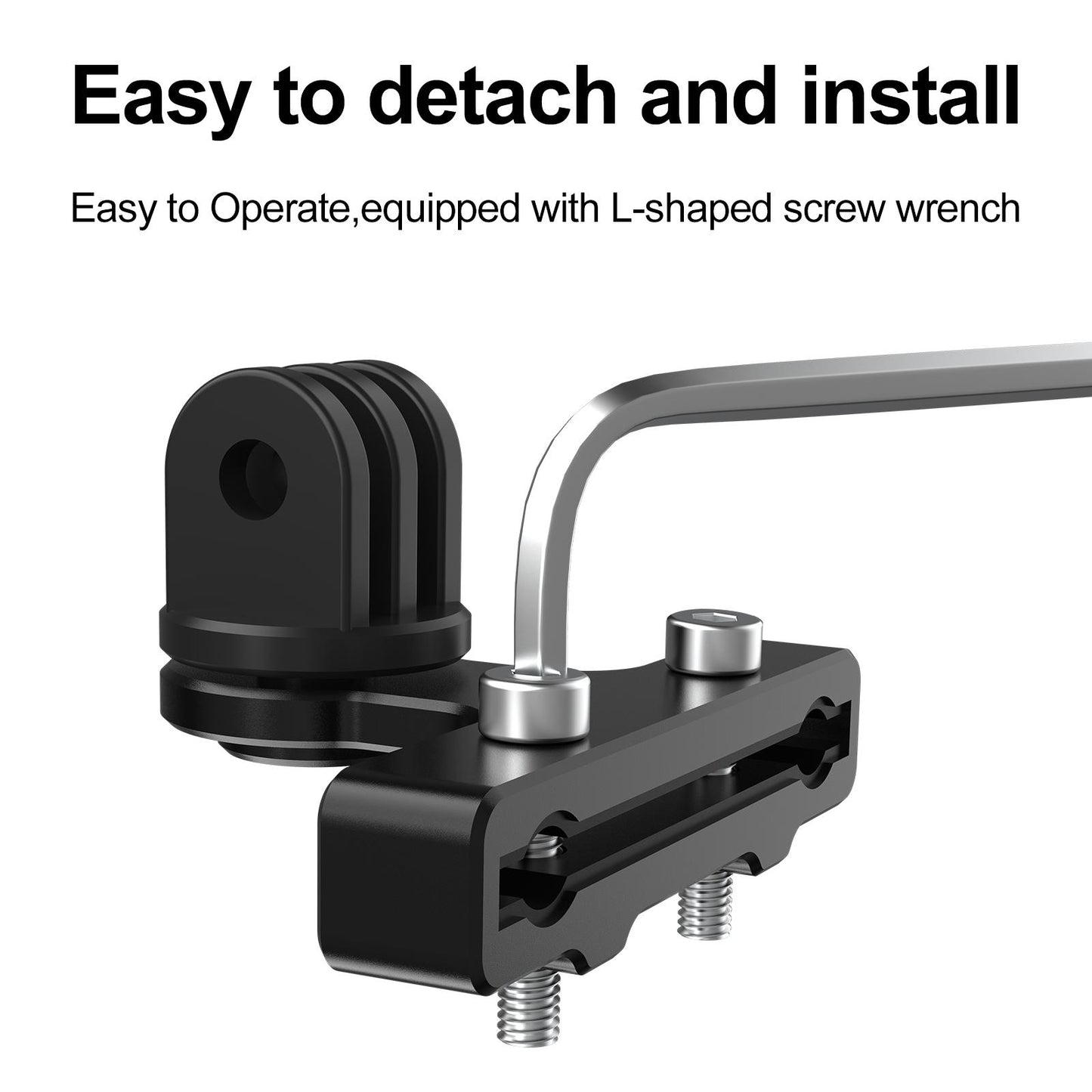 Bicycle Saddle Camera Clamp Mount Bracket Adapter for GoPro Hero 9 6 Black