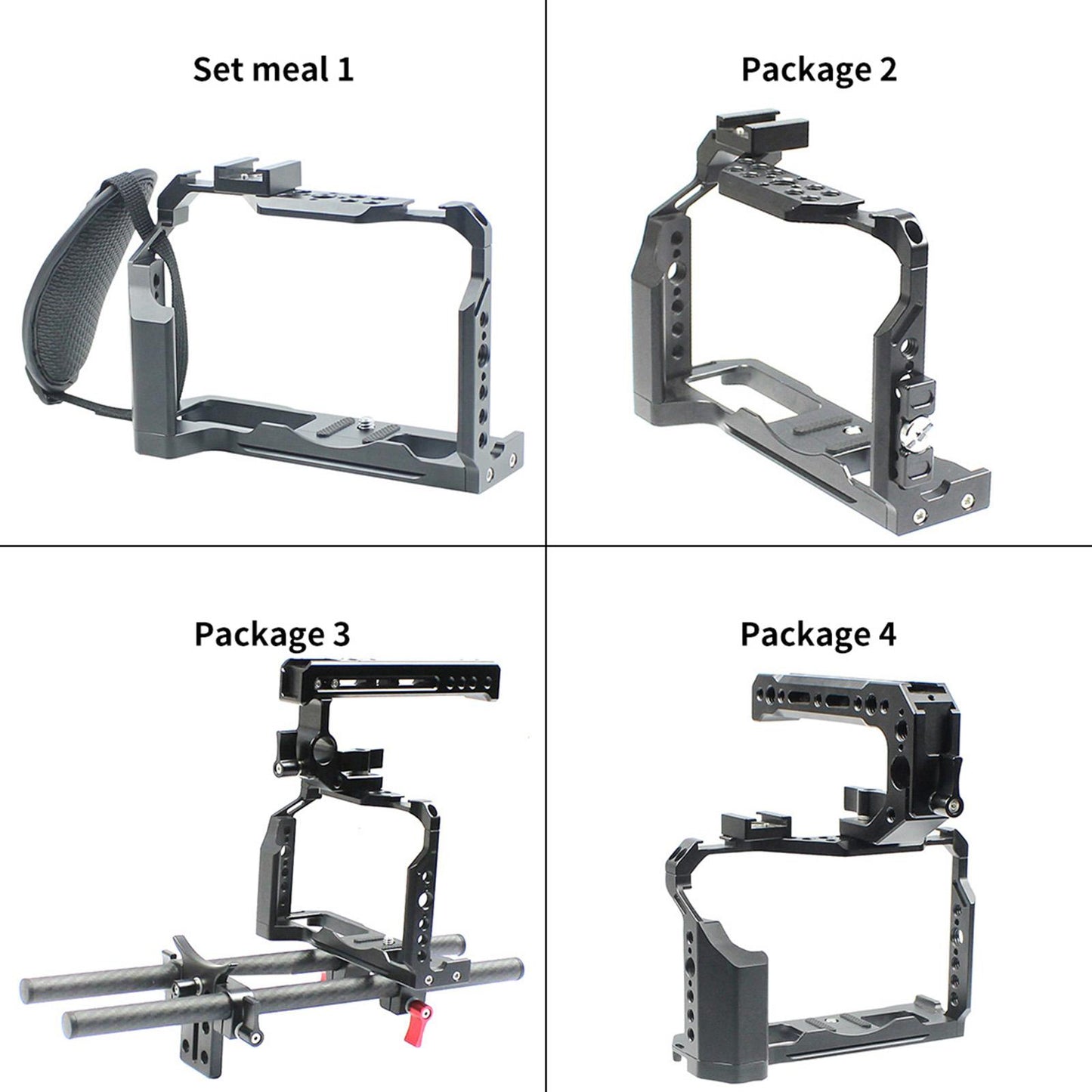 Camera Cage for Fuji X-T4 Mirrorless Camera 3/8 Locating Hole Shooting Rig"