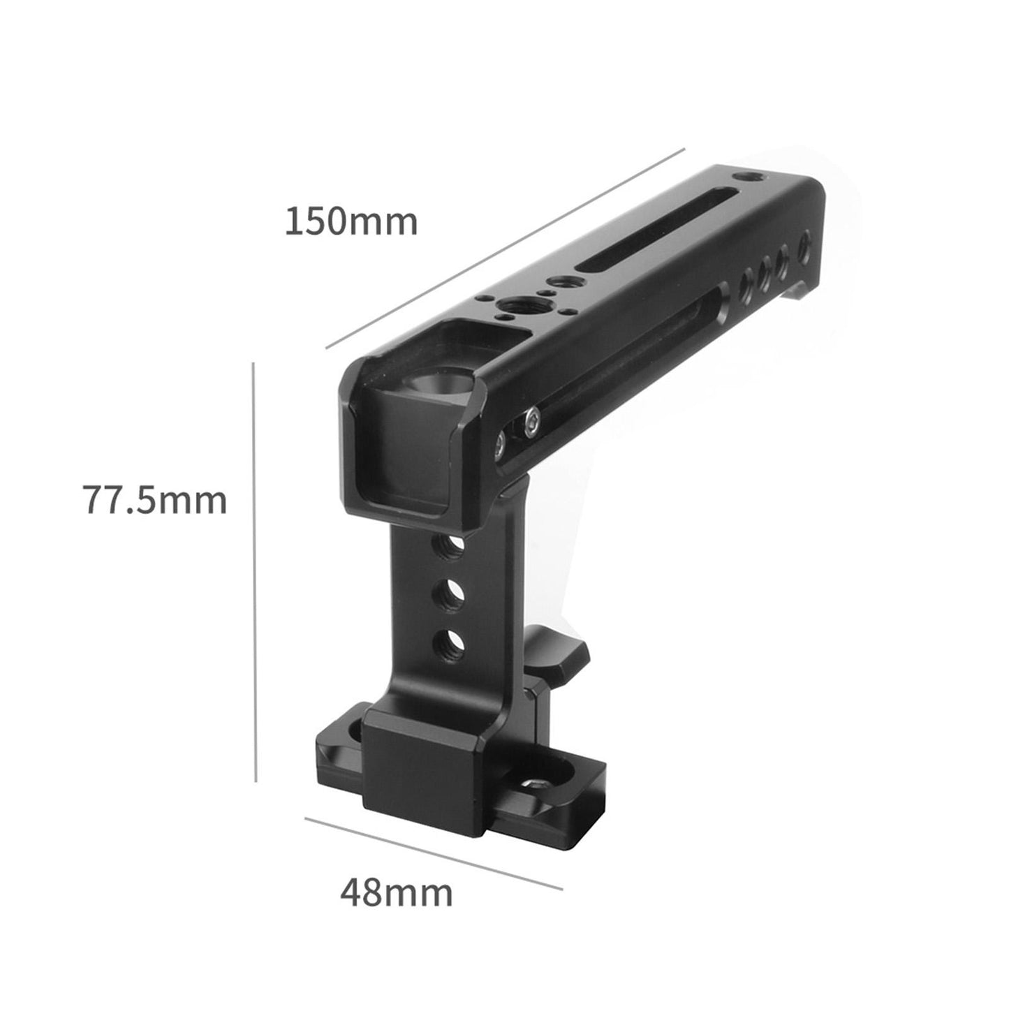 Top Side Cheese Handle Grip Universal for Balance DSLR Camera Cage LED Light With Slider