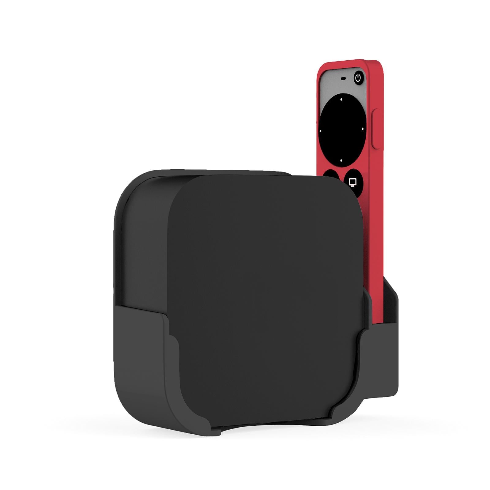 TV Mount Compatible For Apple TV 2nd 4 5 Bracket Holder with Remote  Black