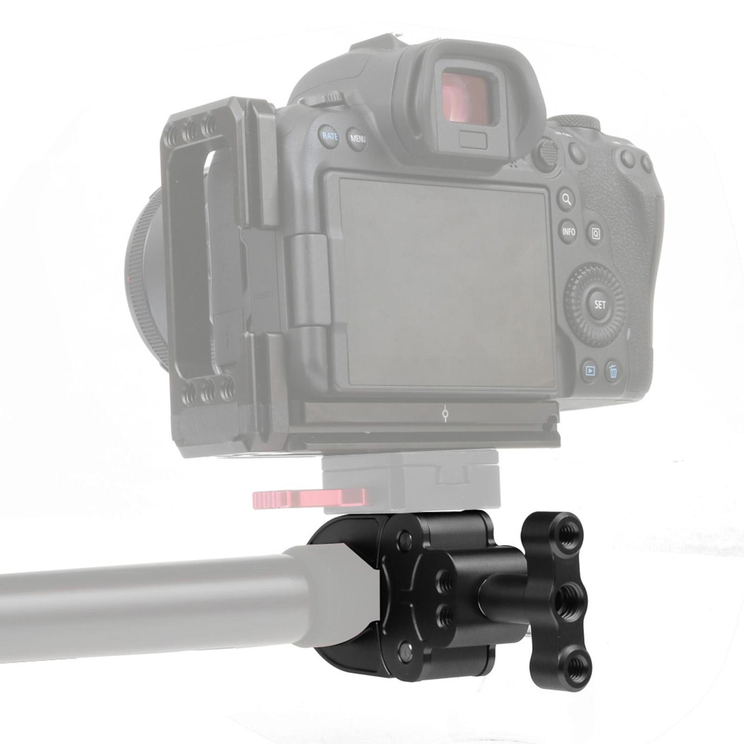 Photography Arm Clamp Multi-Function for DSLR Camera Arm  Black Red A
