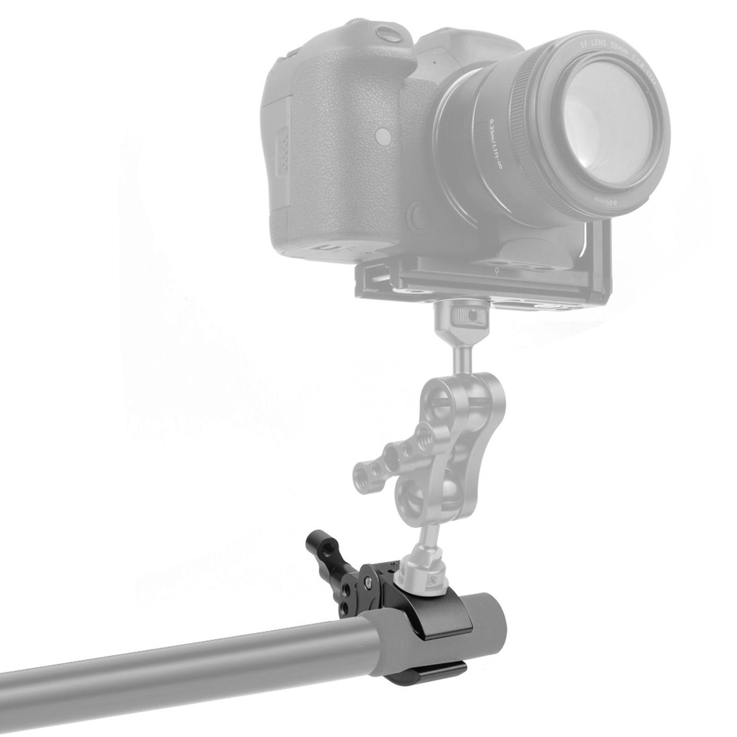 Photography Arm Clamp Multi-Function for DSLR Camera Arm  Black Red A