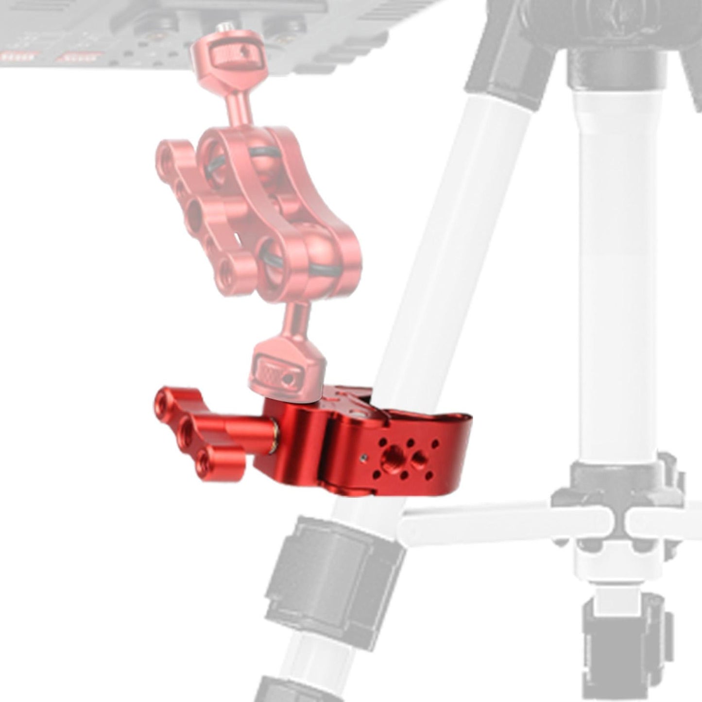 Photography Arm Clamp Multi-Function for DSLR Camera Arm  Red Black B