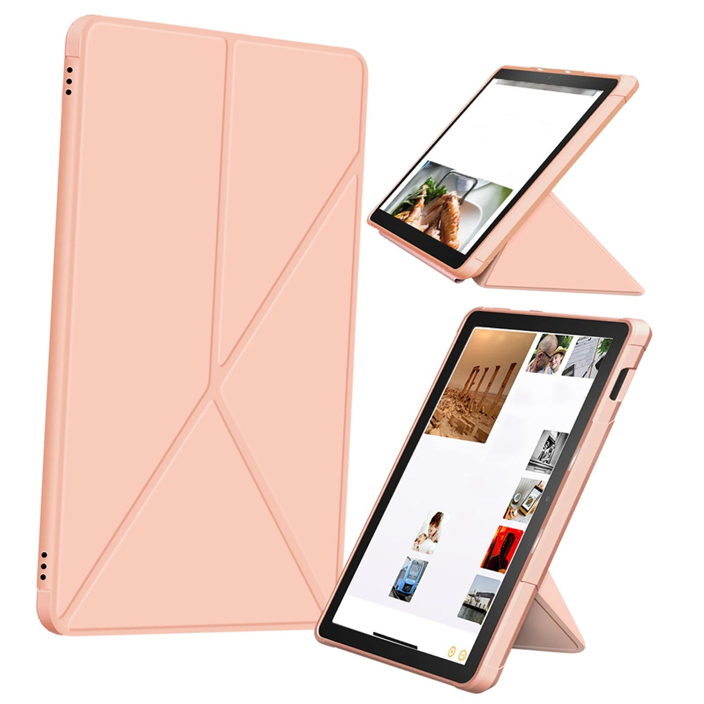Ultra Slim Folding Protector Case Cover For Fire HD10 2021 Auto Wake gold