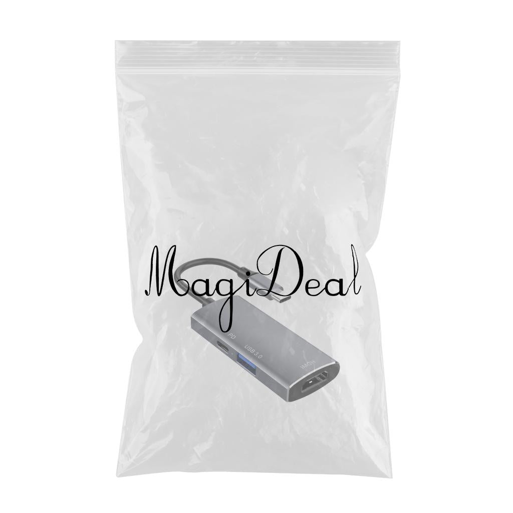 3-in-1 USB-C Hub Extender 5Gb/s for Nitendo Switch for Macbook Laptops Grey