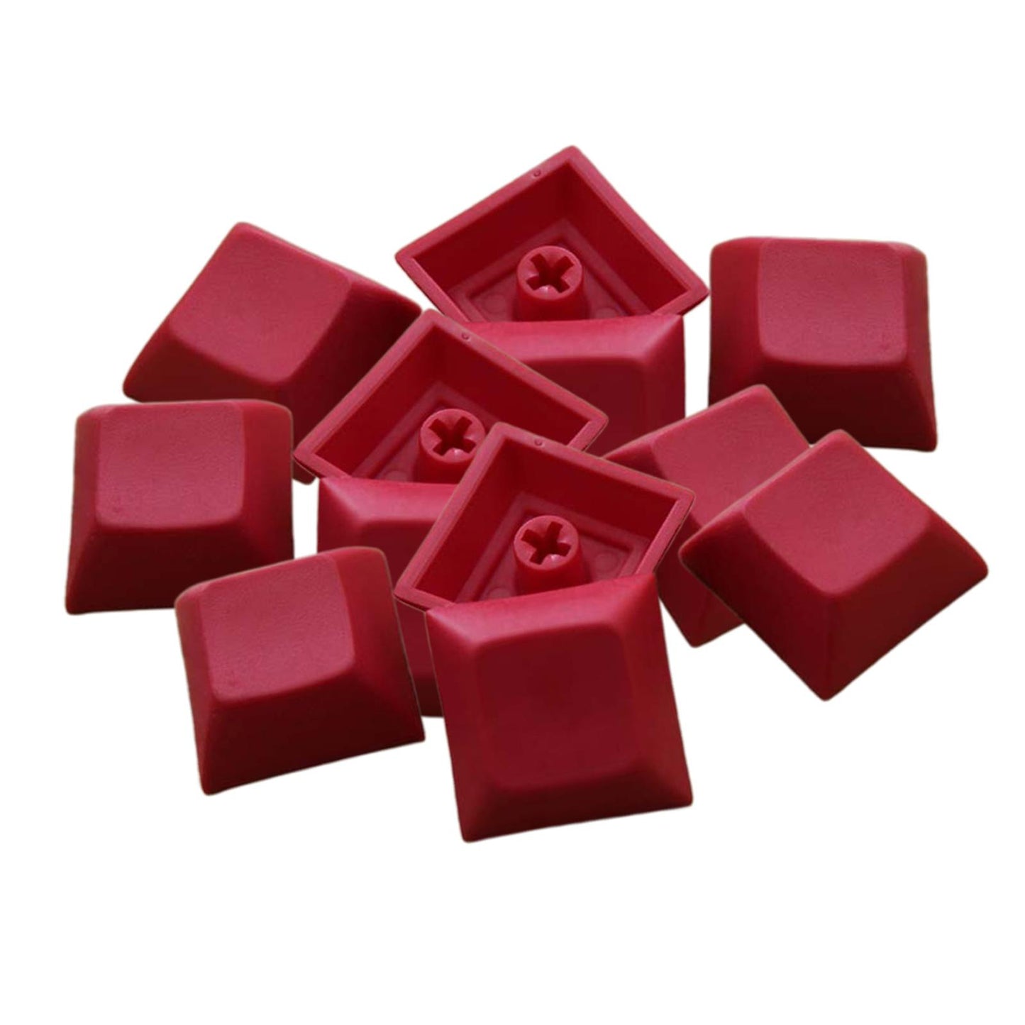 12Pcs PBT DSA Keycaps Blank for MX Switches Mechanical Keyboard Red