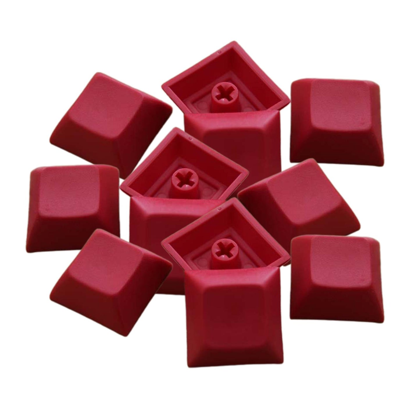 12Pcs PBT DSA Keycaps Blank for MX Switches Mechanical Keyboard Red