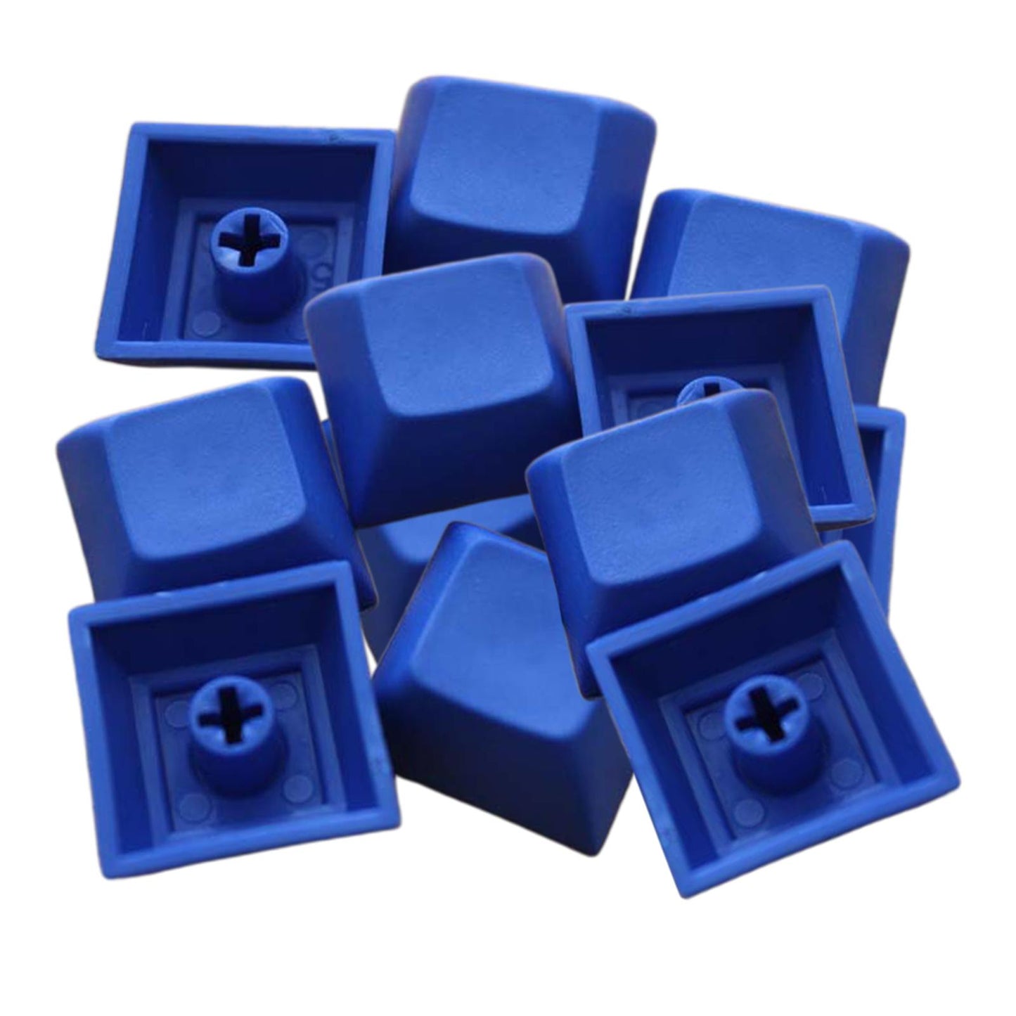 12Pcs PBT DSA Keycaps Blank for MX Switches Mechanical Keyboard Blue