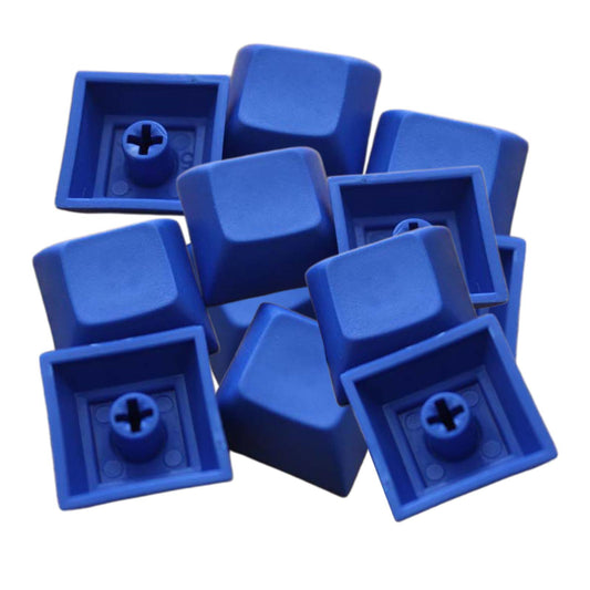 12Pcs PBT DSA Keycaps Blank for MX Switches Mechanical Keyboard Blue