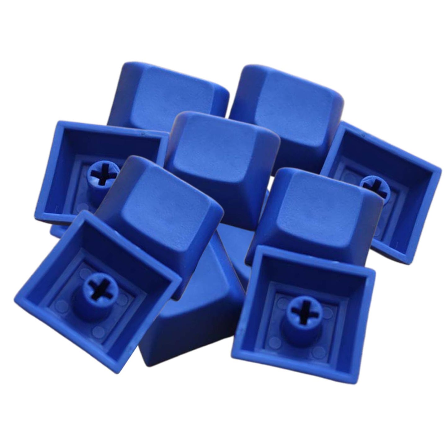 12Pcs PBT DSA Keycaps Blank for MX Switches Mechanical Keyboard Blue