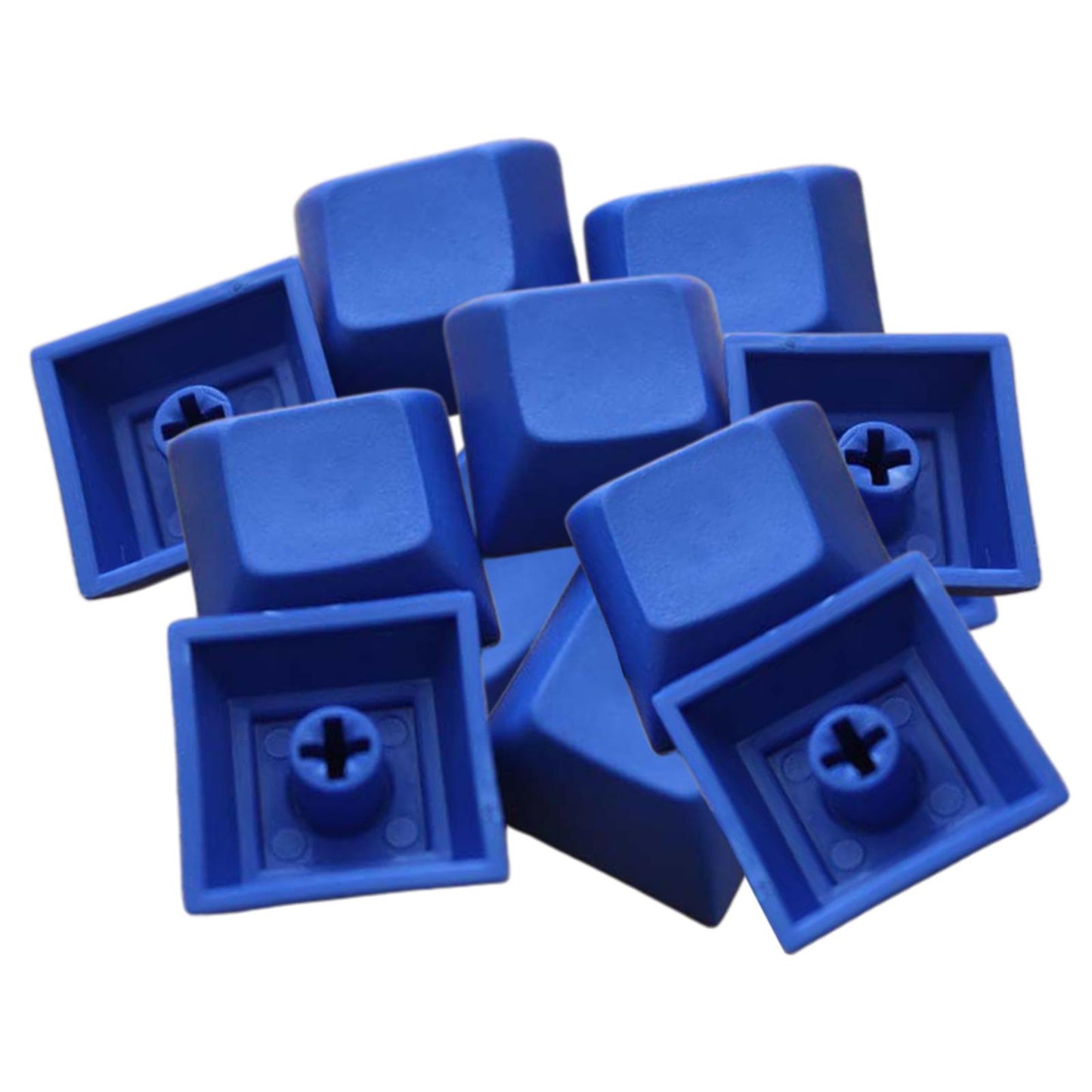 12Pcs PBT DSA Keycaps Blank for MX Switches Mechanical Keyboard Blue