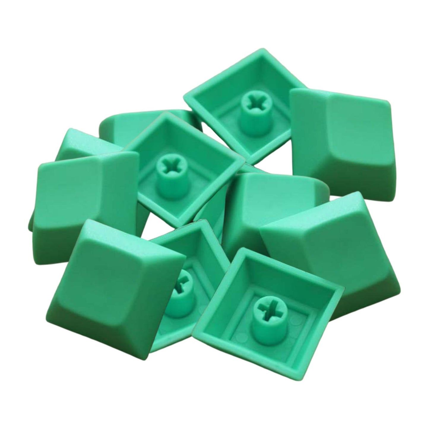 12Pcs PBT DSA Keycaps Blank for MX Switches Mechanical Keyboard Green