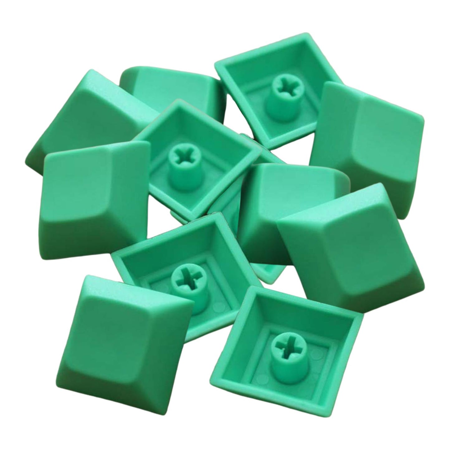 12Pcs PBT DSA Keycaps Blank for MX Switches Mechanical Keyboard Green