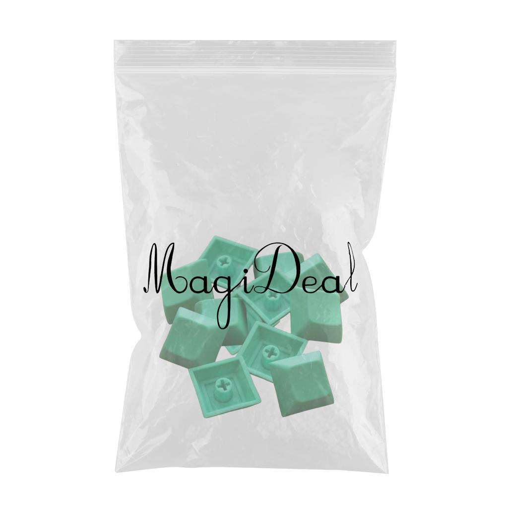 12Pcs PBT DSA Keycaps Blank for MX Switches Mechanical Keyboard Green