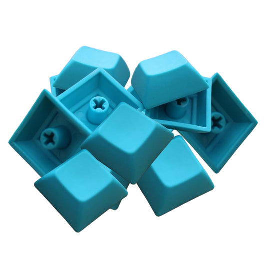 12Pcs PBT DSA Keycaps Blank for MX Switches Mechanical Keyboard Lake Blue