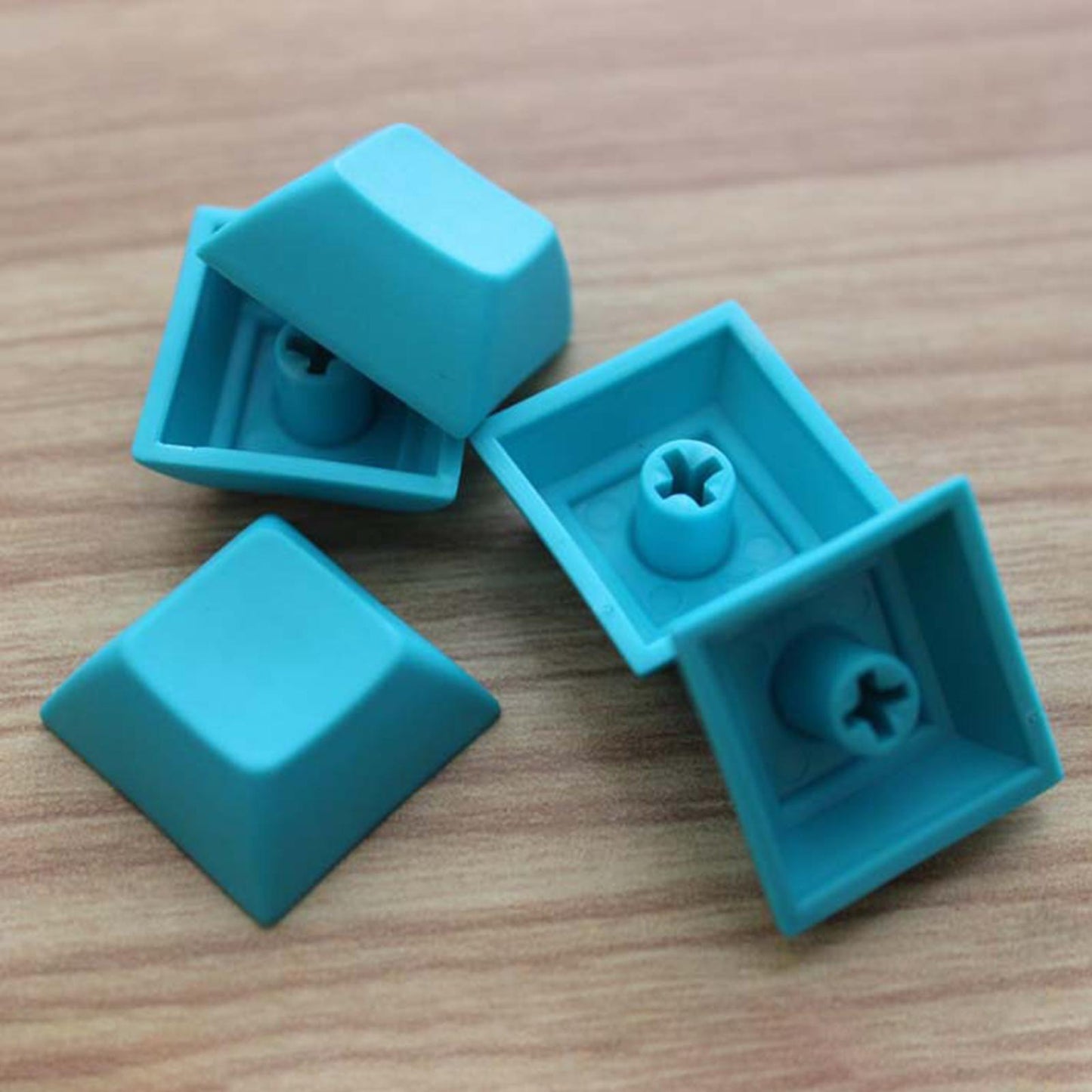 12Pcs PBT DSA Keycaps Blank for MX Switches Mechanical Keyboard Lake Blue