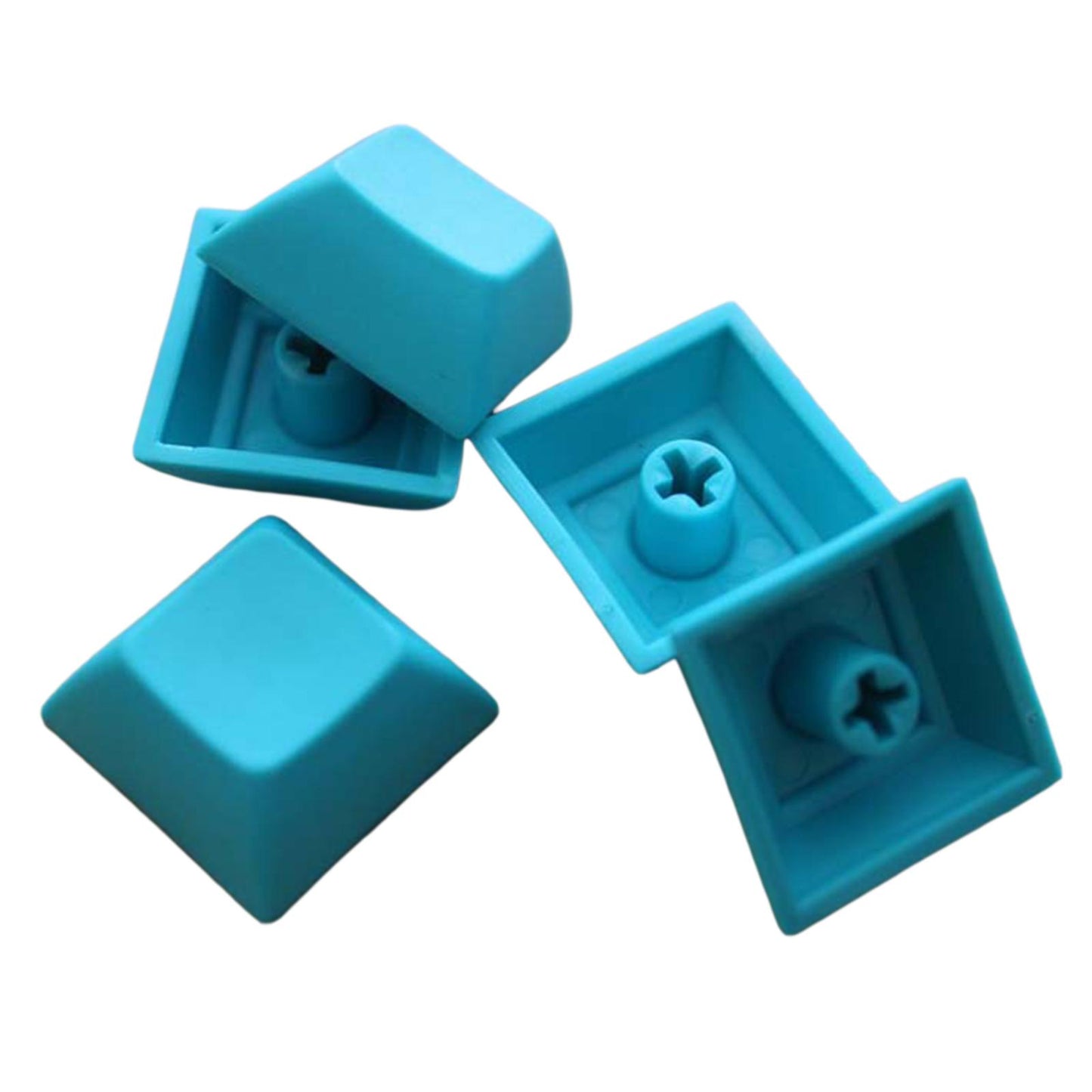12Pcs PBT DSA Keycaps Blank for MX Switches Mechanical Keyboard Lake Blue