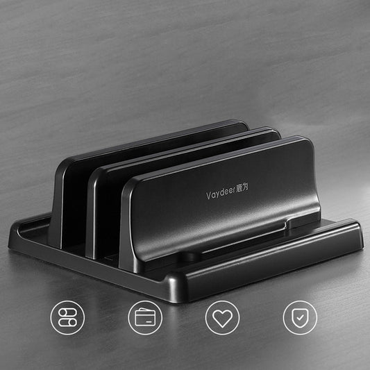 Portable Vertical Laptop Stand Holder for Notebook Phones Double-Space 180g