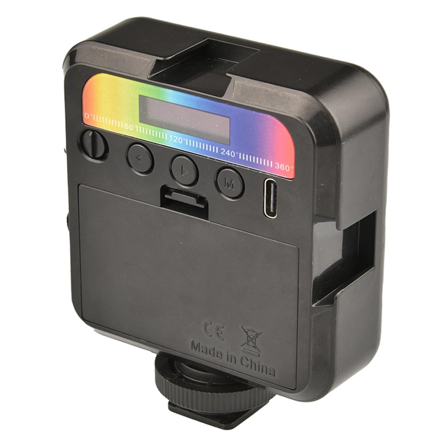 Portable RGB LED Video Light Panel Dimmable Mini Pocket Full Color