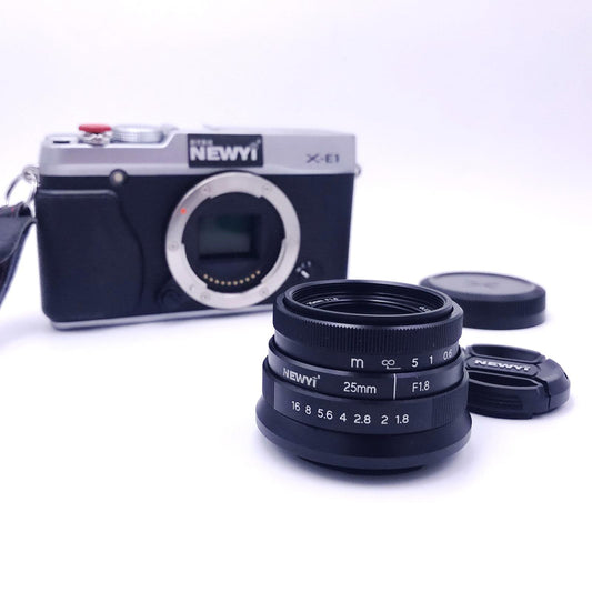 25mm F1.8 Manual Focus Fixed Lens Micro Wide Angle Lens Portable  FX