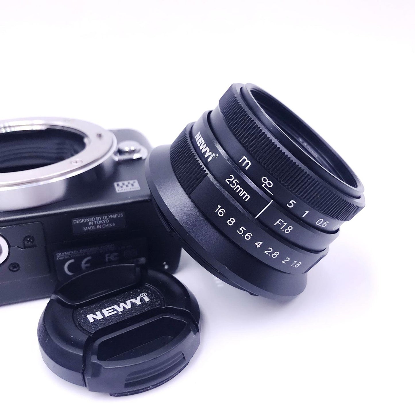 25mm F1.8 Manual Focus Fixed Lens Micro Wide Angle Lens Portable  M4 3