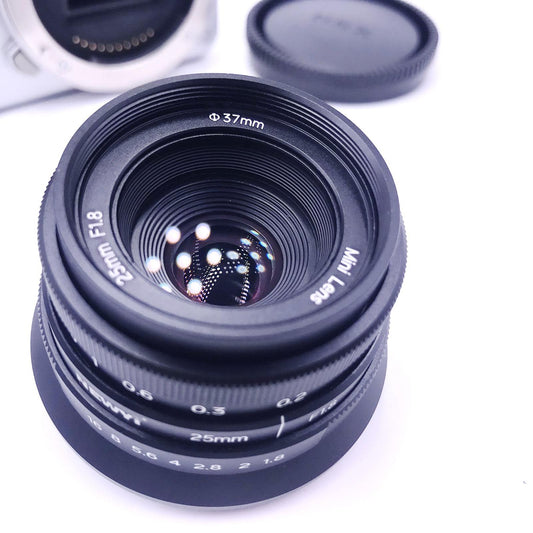 25mm F1.8 Manual Focus Fixed Lens Micro Wide Angle Lens Portable  NEX