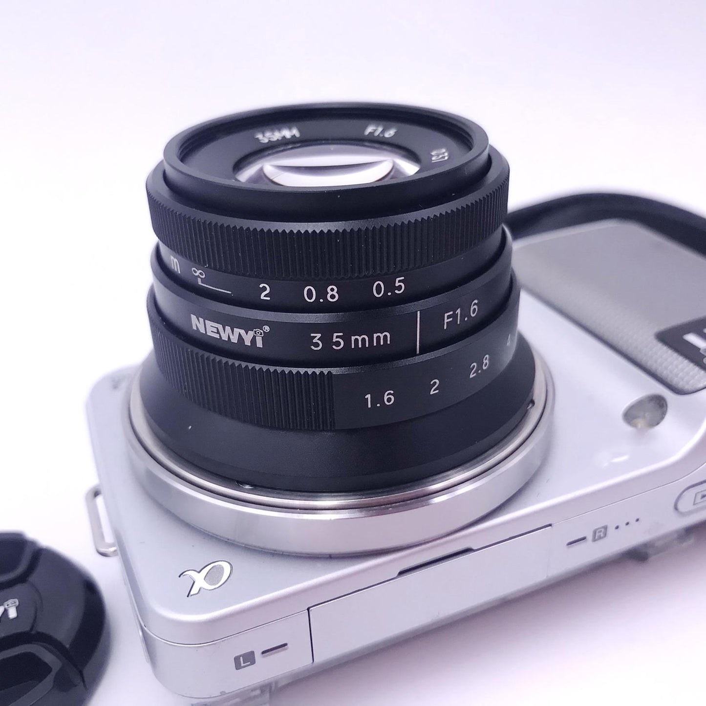 Mini 35mm F1.6 APS-C Lens for Sony E-Mount A5100 NEX-3 NEX-5T A7II A7R