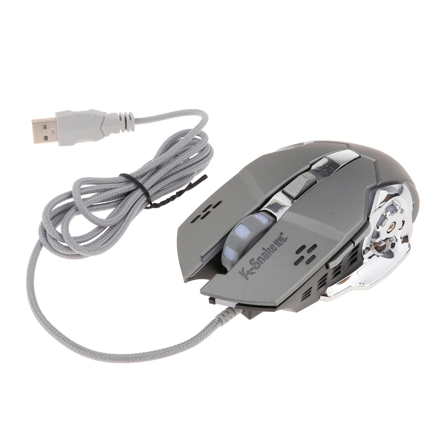 Wired Gaming Mouse for Computer Desktop Laptop PC Universal  gray