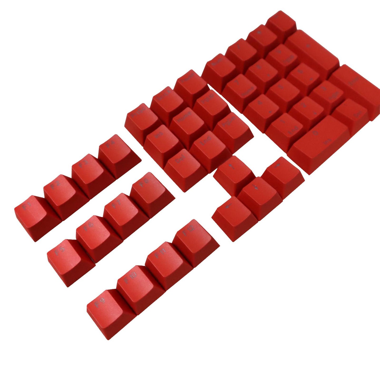 DIY PBT Key Caps Cover Kit for Cherry Mechanical Keyboard 42 Keycaps Red