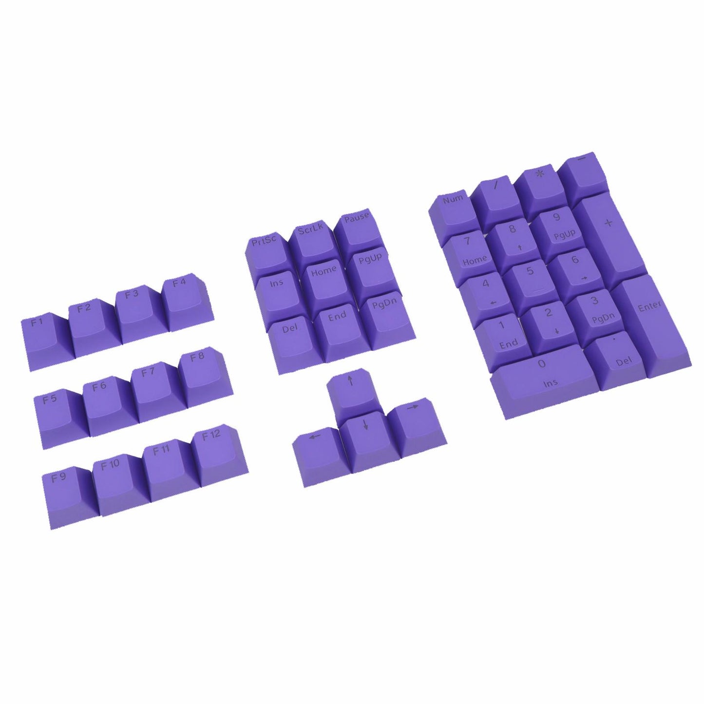 DIY PBT Key Caps Cover Kit for Cherry Mechanical Keyboard 42 Keycaps Purple