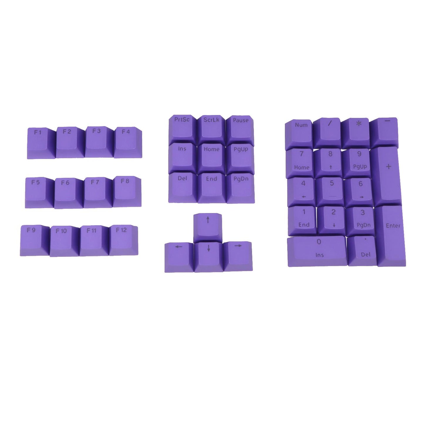 DIY PBT Key Caps Cover Kit for Cherry Mechanical Keyboard 42 Keycaps Purple