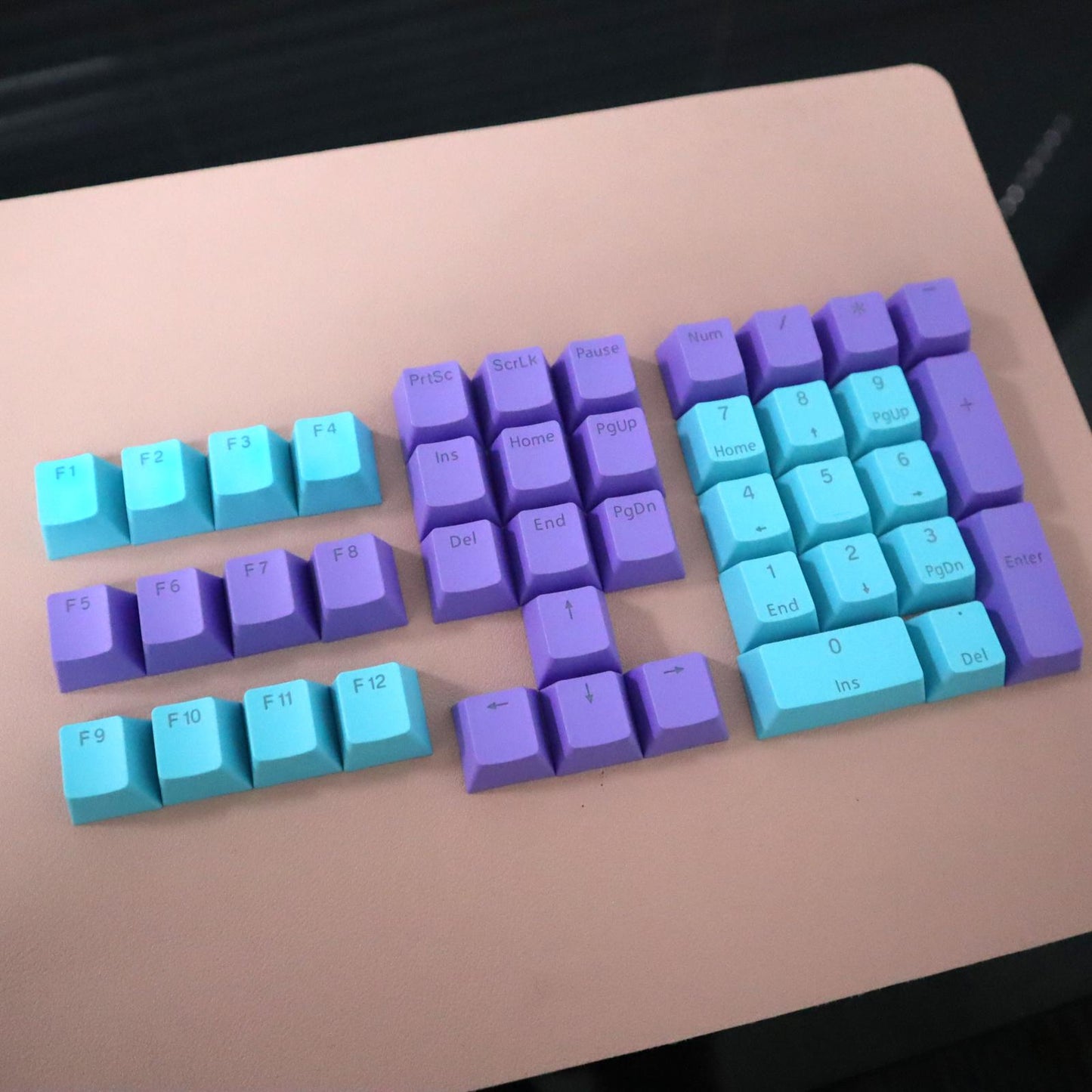 DIY PBT Key Caps Cover Kit for Cherry Mechanical Keyboard 42 Keycaps Mix