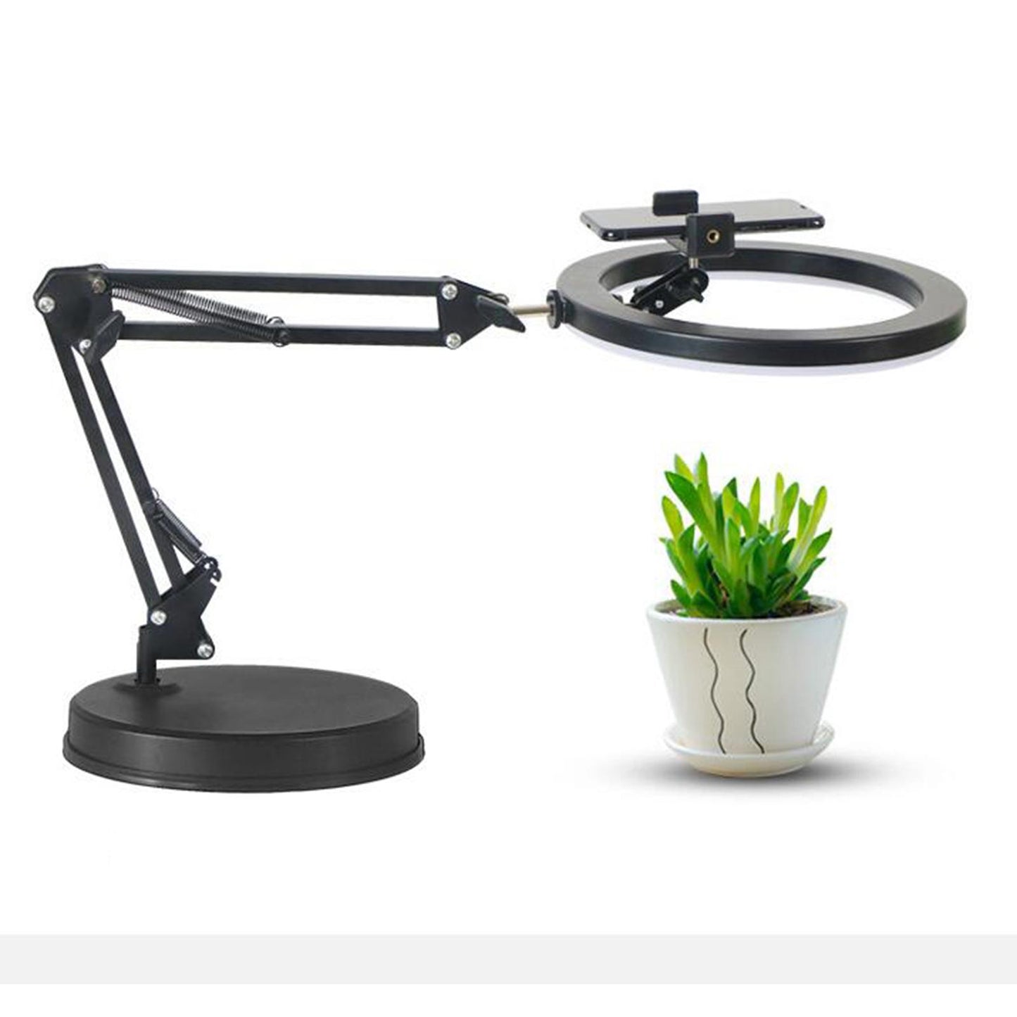 Adjustable Phone Holder for Live Stream Makeup Live Broadcast Webcam Set A